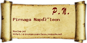 Pirnaga Napóleon névjegykártya